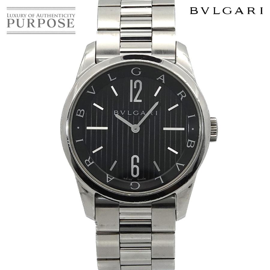 美品。BVLGARI ブルガリ ソロテンポ ST37 腕時計 BVLGARI（ブルガリ） ソロテンポ ST37S メンズ 腕時計 ブラック