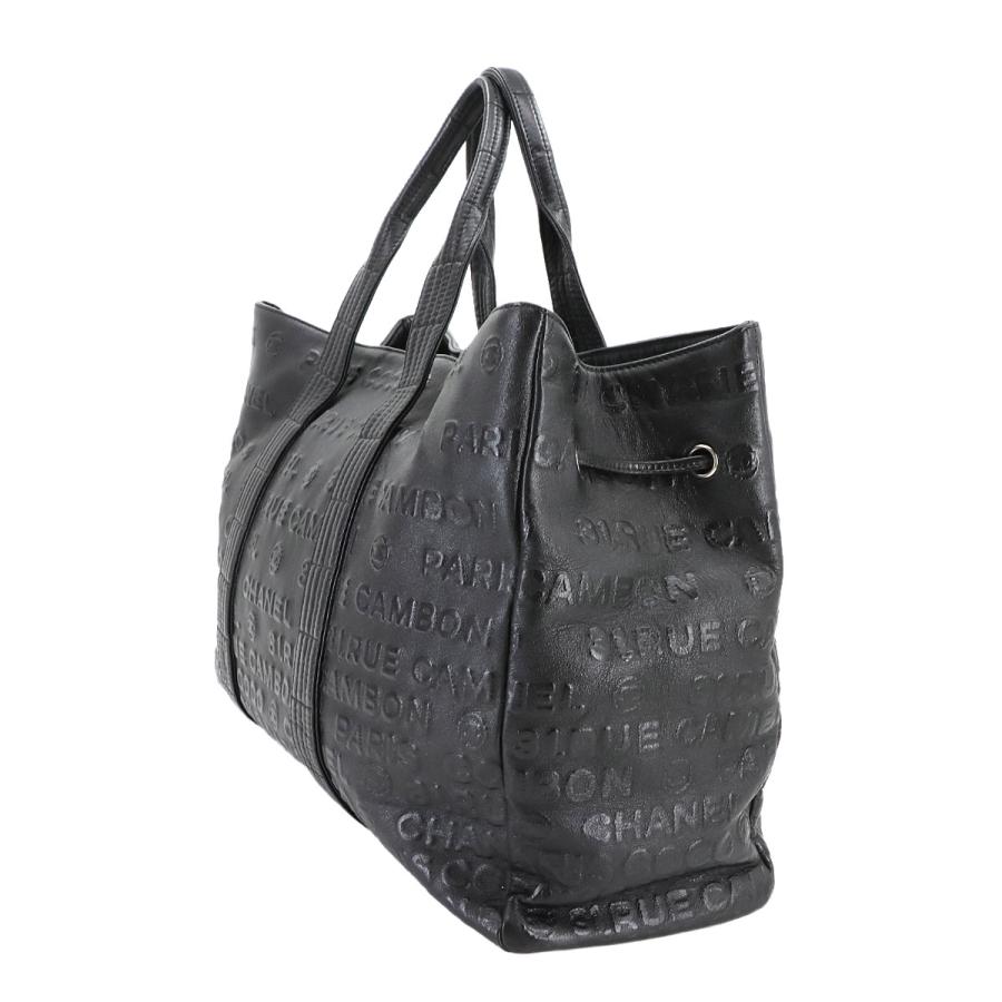 美品 シャネル CHANEL アンリミテッド トート バッグ レザー ブラック シルバー 金具 Unlimited Tote Bag 90298045 | CHANEL | 03