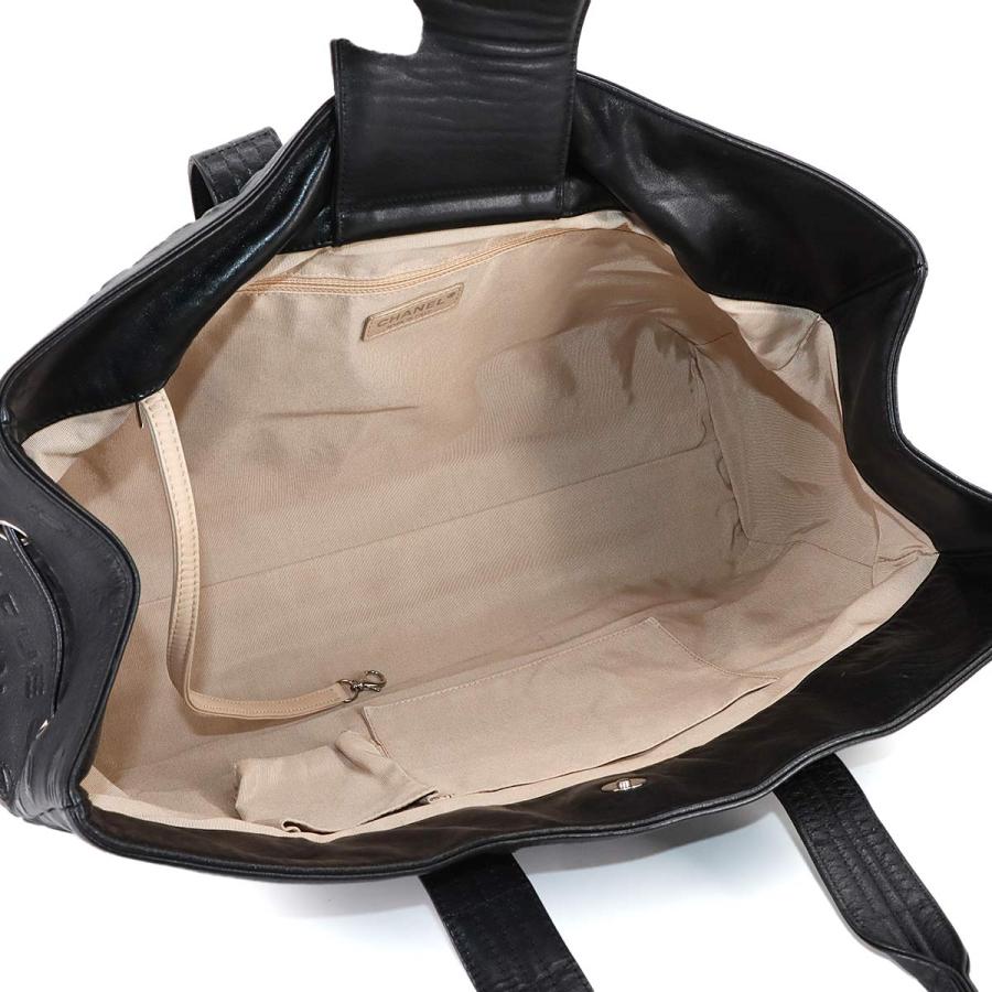 美品 シャネル CHANEL アンリミテッド トート バッグ レザー ブラック シルバー 金具 Unlimited Tote Bag 90298045 | CHANEL | 06