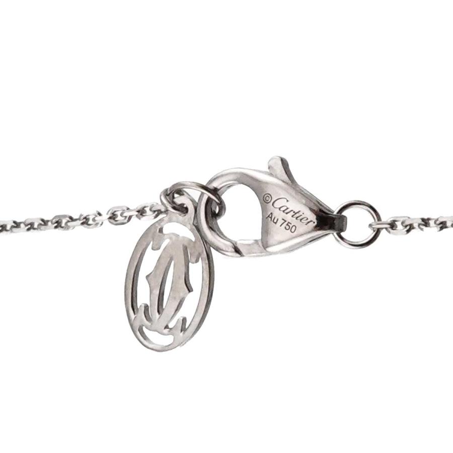 Cartier カルティエ ダムール ダイヤ ネックレス 41cm XS K18 WG 750  