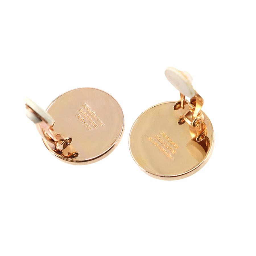 HERMES（エルメス） 新品同様 コロゾ ホース ラウンド型 イヤリング