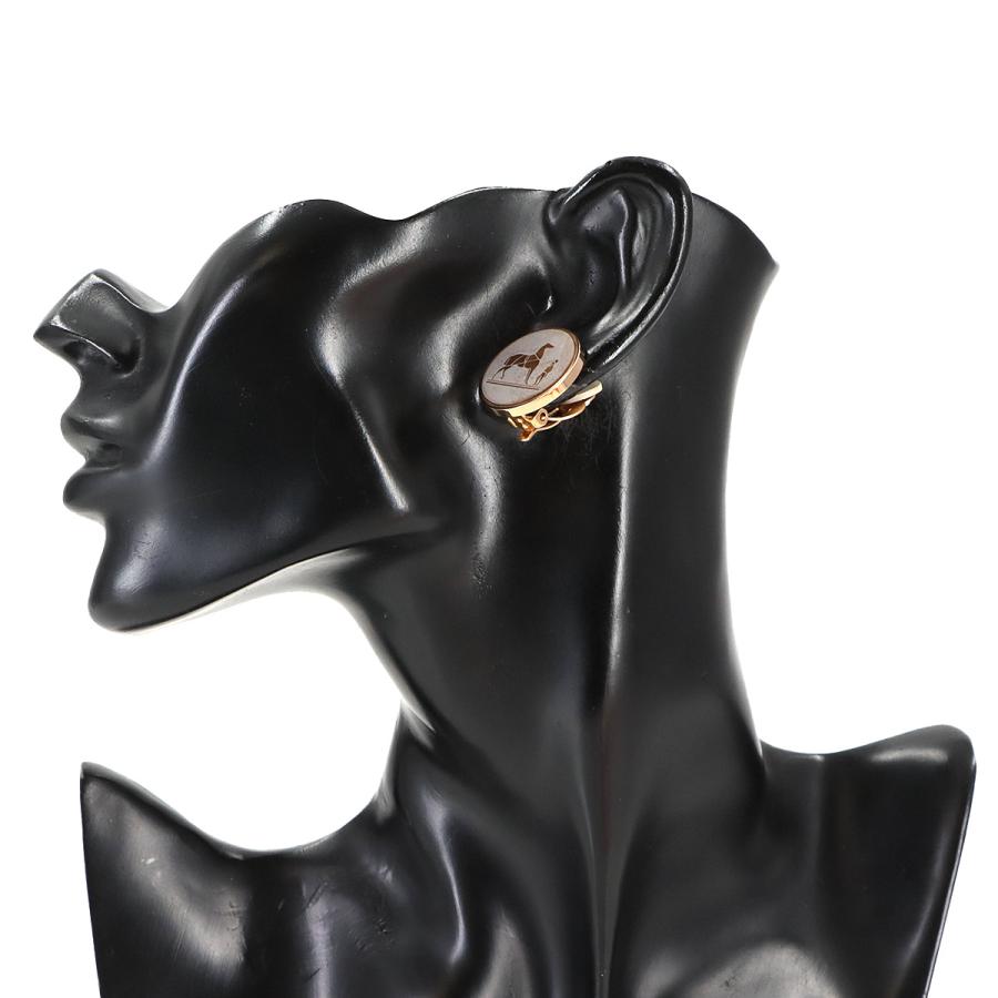 HERMES（エルメス） 新品同様 コロゾ ホース ラウンド型 イヤリング