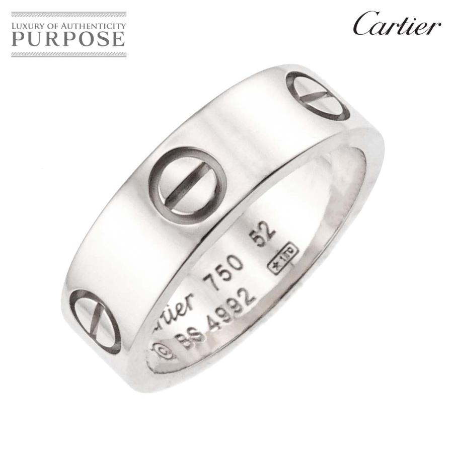 カルティエ Cartier ミニラブ #52 リング K18 WG 750 Cartier（カルティエ） ラブ #52 リング K18 WG ホワイトゴールド 750