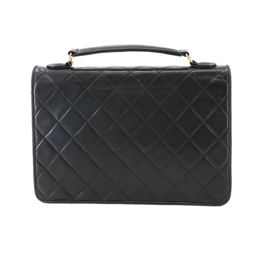新品同様 シャネル CHANEL マトラッセ ダブル ターンロック 2way ハンド チェーン ショルダー バッグ レザー ブラック 90299125 CHANEL（シャネル） 新品同様 マトラッセ ダブル ターンロック 2way