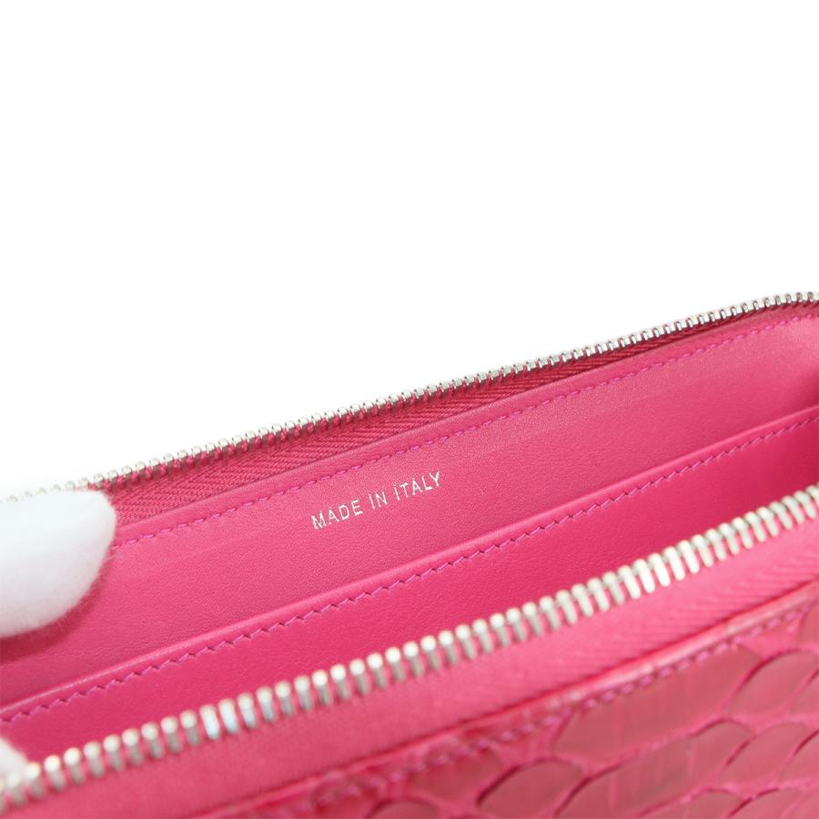 CHANEL（シャネル） 新品同様 ラウンドファスナー 長財布 パイソン