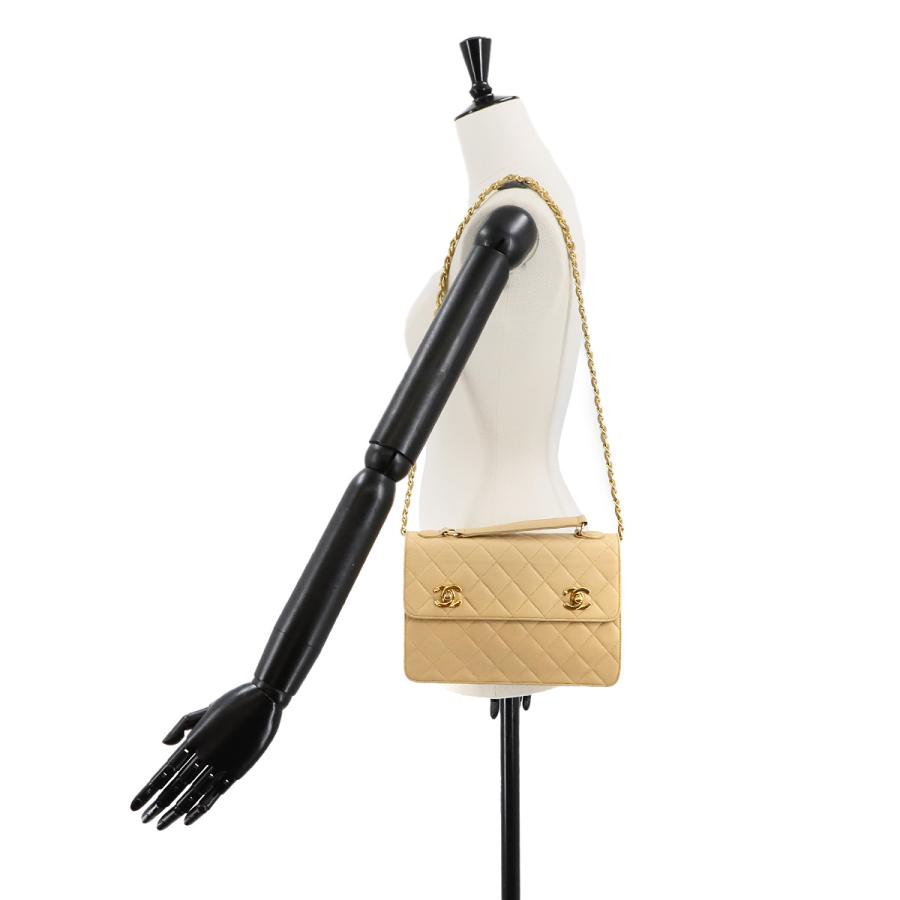 CHANEL（シャネル） 美品 マトラッセ ダブル ターンロック 2way ハンド