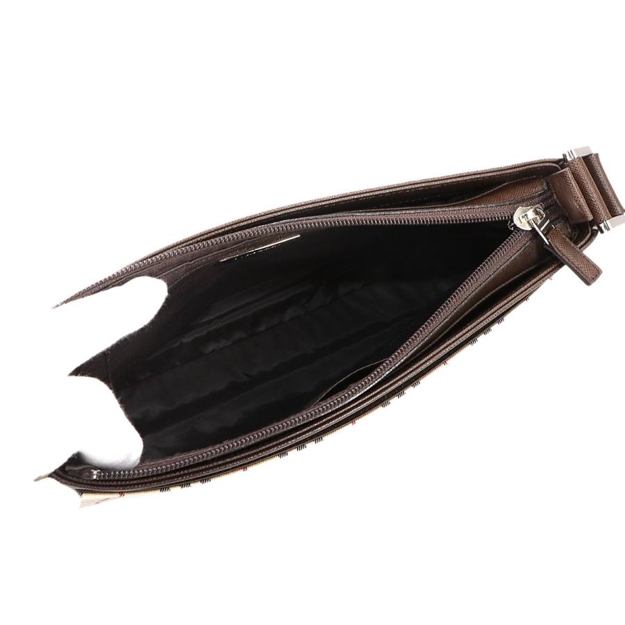 未使用 展示品 バーバリー バッグ ノバチェック ショルダー バッグ キャンバス レザー レディース 90299479 【中古】ブランド BURBERRY（バーバリー） 未使用 展示品 ノバチェック ショルダー