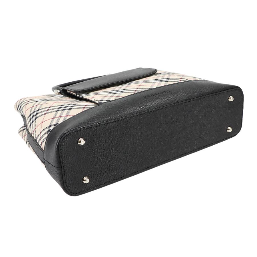 未使用 展示品 バーバリー バッグ ノバチェック ハンド バッグ キャンバス レザー ベージュ レディース 90299649 【中古】ブランド 未使用 展示品 バーバリー BURBERRY ノバチェック ハンド バッグ