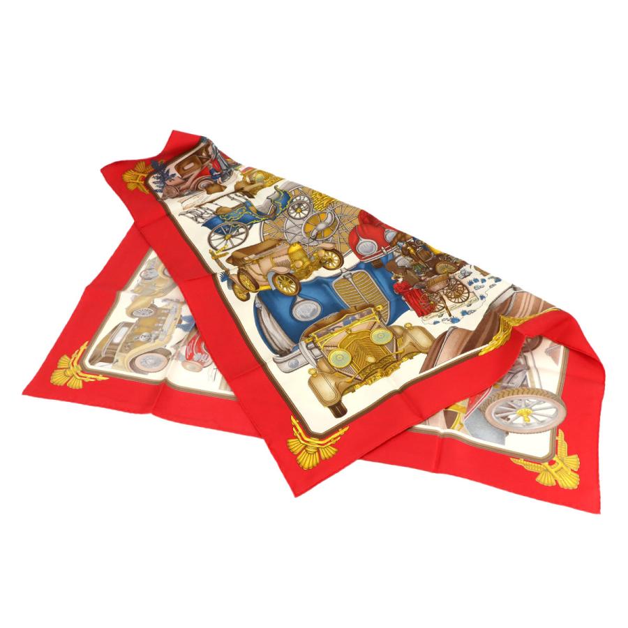 HERMES 未使用 展示品 エルメス カレ 90 大判 スカーフ Automobile