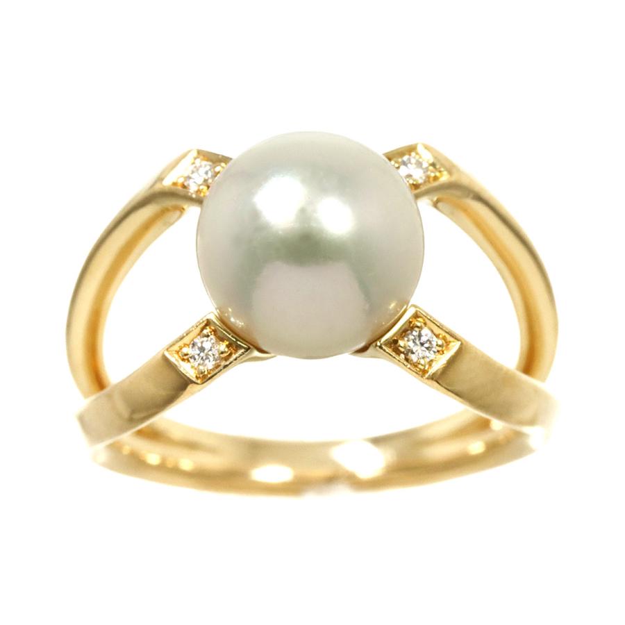 MIKIMOTO ゴールドバングル アコヤ真珠２つ付き　K18 MIKIMOTO ゴールドバングル アコヤ真珠2つ付き K18 MIKIMOTO ゴールド