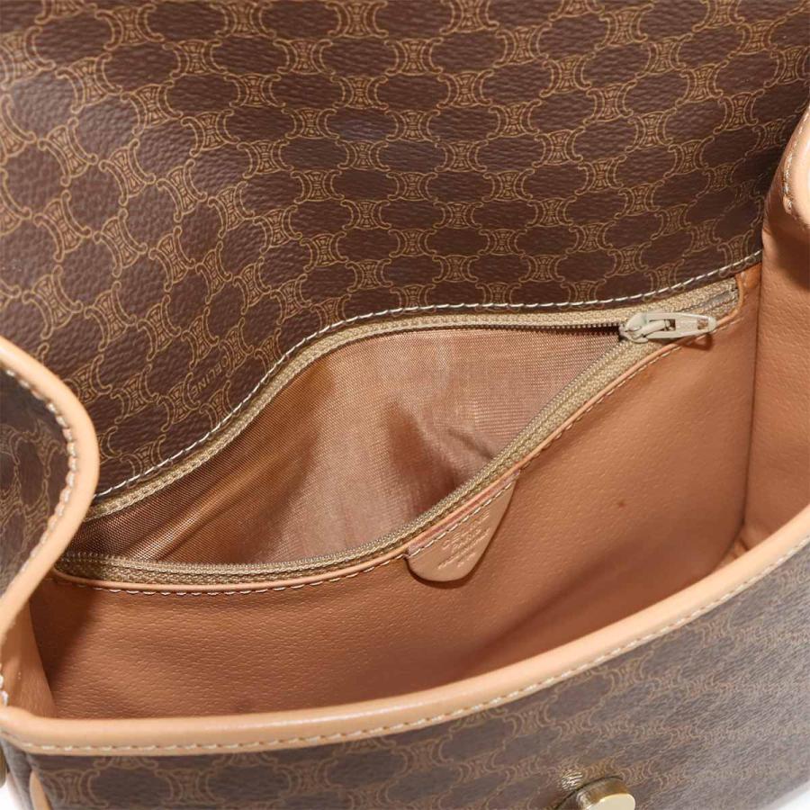 CELINE（セリーヌ） 新品同様 マカダム ショルダー バッグ PVC レザー