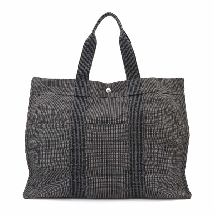 【2個セット】HERMES エルメス　トートバッグ　エールライン キャンバス HERMES（エルメス） 美品 エールライン トート GM バッグ キャンバス
