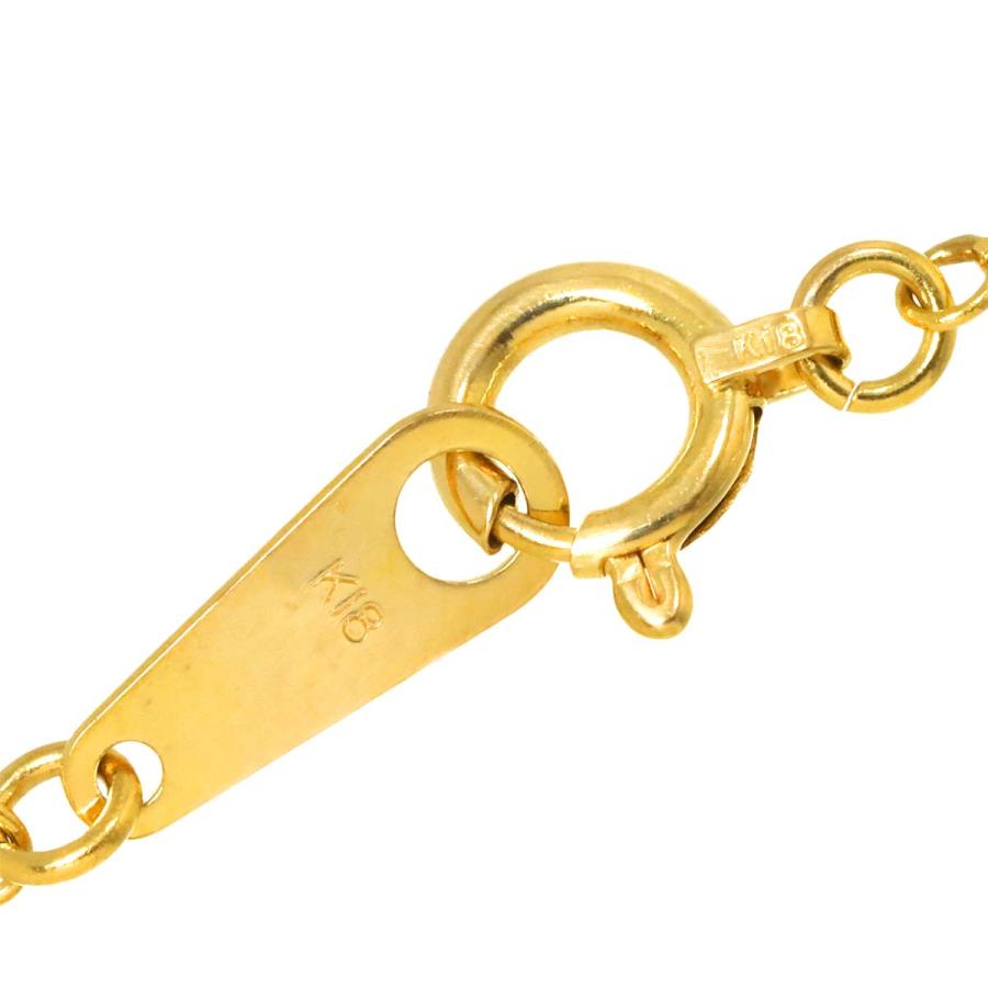 agete（アガット） ハート ダイヤ 0.05ct ネックレス 40cm K18 YG 
