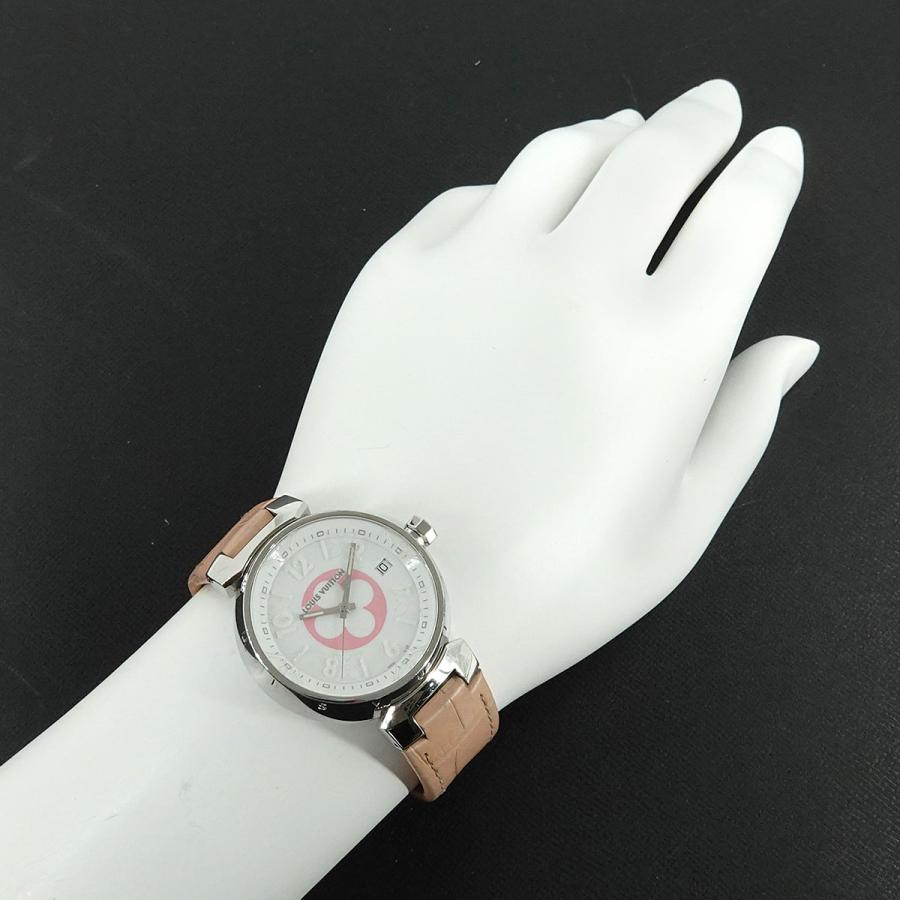 ルイ ヴィトン LOUIS VUITTON タンブール QA008 レディース 腕時計 日本限定 ホワイト クォーツ ウォッチ Tambour 90300144 LOUIS VUITTON（ルイ・ヴィトン） ルイ ヴィトン タンブール QA008