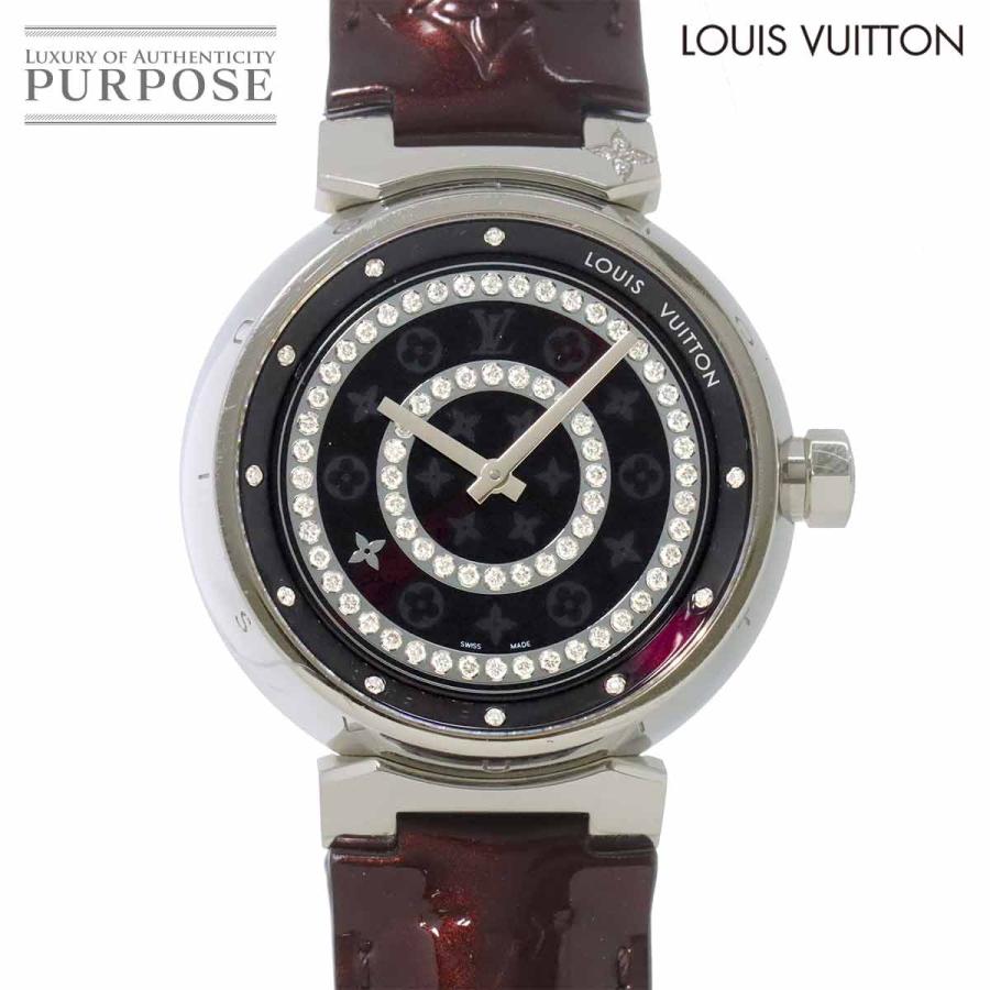 ルイ ヴィトン LOUIS VUITTON タンブール ディスク アマラント ディアモンGM Q111C メンズ 腕時計 ダイヤモンド クォーツ 90300277 LOUIS VUITTON（ルイ・ヴィトン） ルイ ヴィトン タンブール ディスク