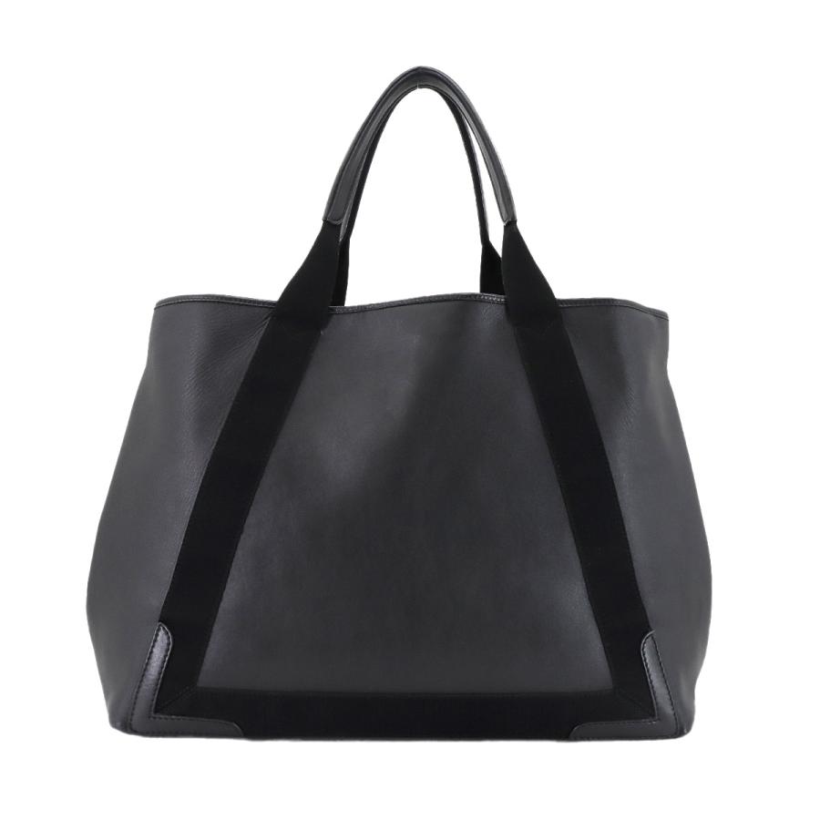 正規品✰バレンシアガ✰レア！ネイビーカバスM オールレザー美品 BALENCIAGA（バレンシアガ） ネイビー カバ M トート バッグ レザー