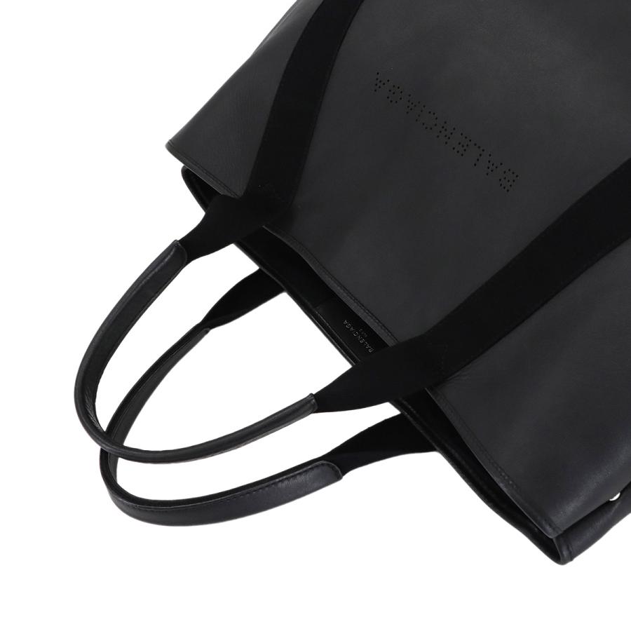 BALENCIAGA（バレンシアガ） ネイビー カバ M トート バッグ レザー