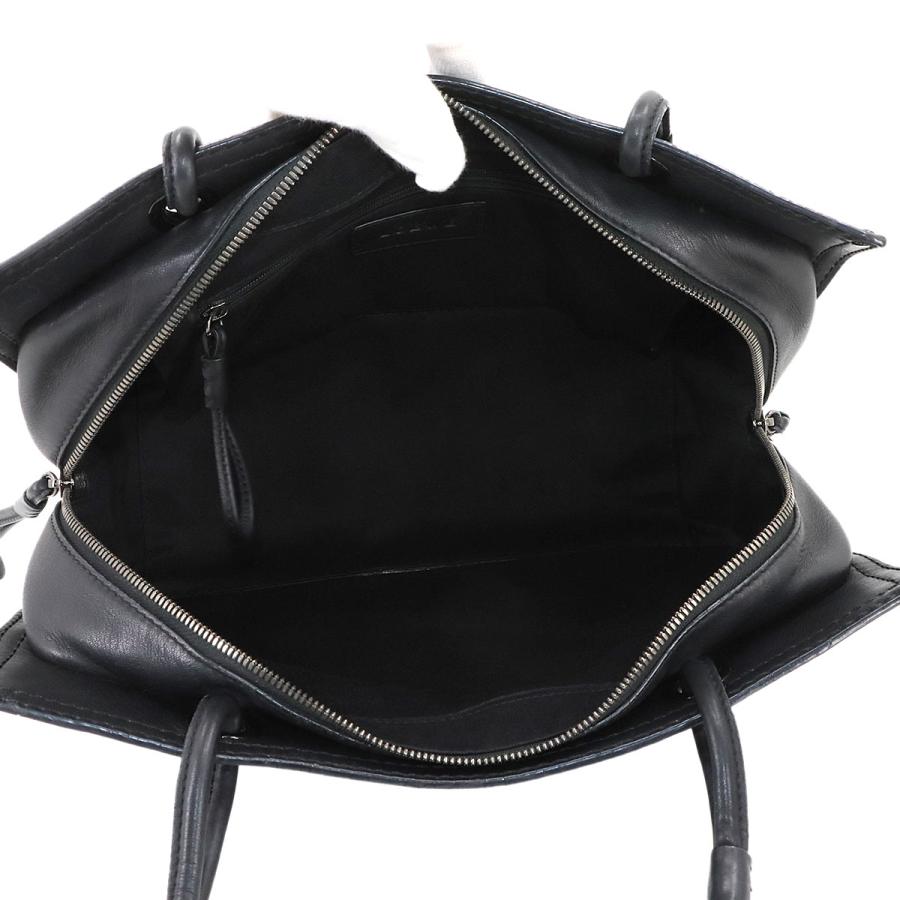 LOEWE（ロエベ） ショッパー トート バッグ レザー ブラック スタッズ