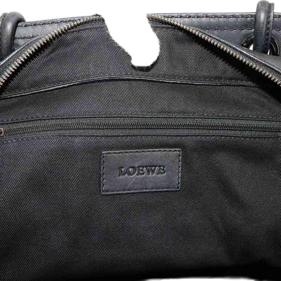 LOEWE（ロエベ） ショッパー トート バッグ レザー ブラック スタッズ