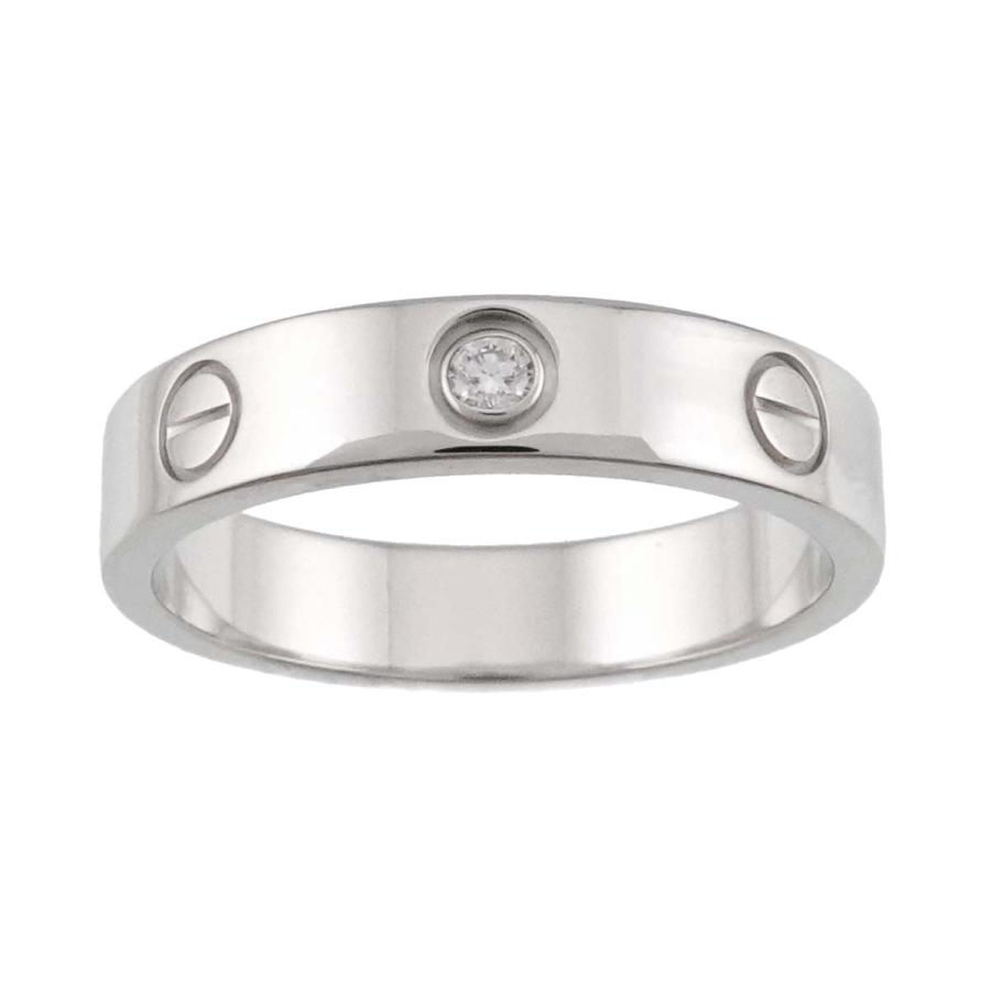 Cartier（カルティエ） ミニラブ #52 ダイヤ 1P リング K18 WG