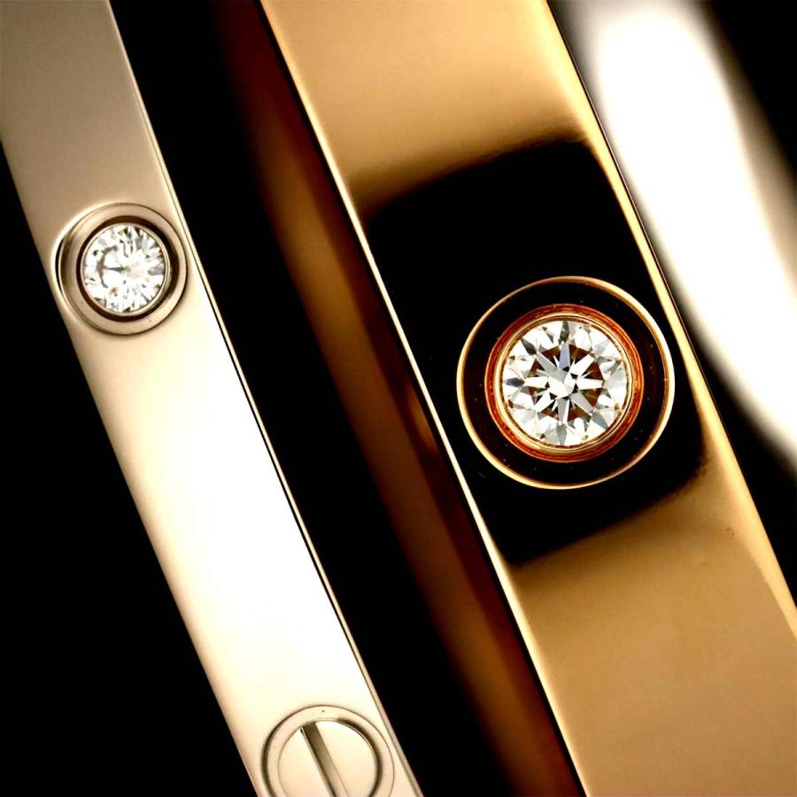 Cartier（カルティエ） ラブ ブレス 12P ダイヤ #18 K18 PG WG 750
