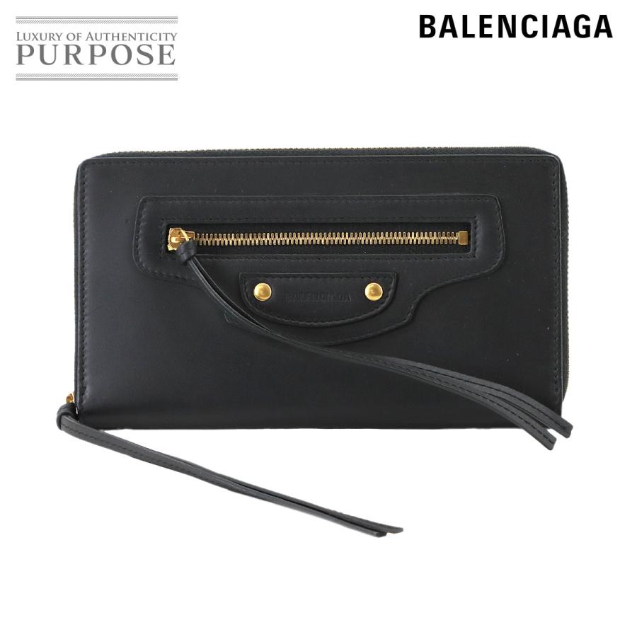 新品同様 バレンシアガ 財布 ネオ クラシック コンチネンタル ラウンドファスナー 長財布 レザー レディース 90301198 【中古】ブランド BALENCIAGA（バレンシアガ） 新品同様 ネオ クラシック コンチネンタル