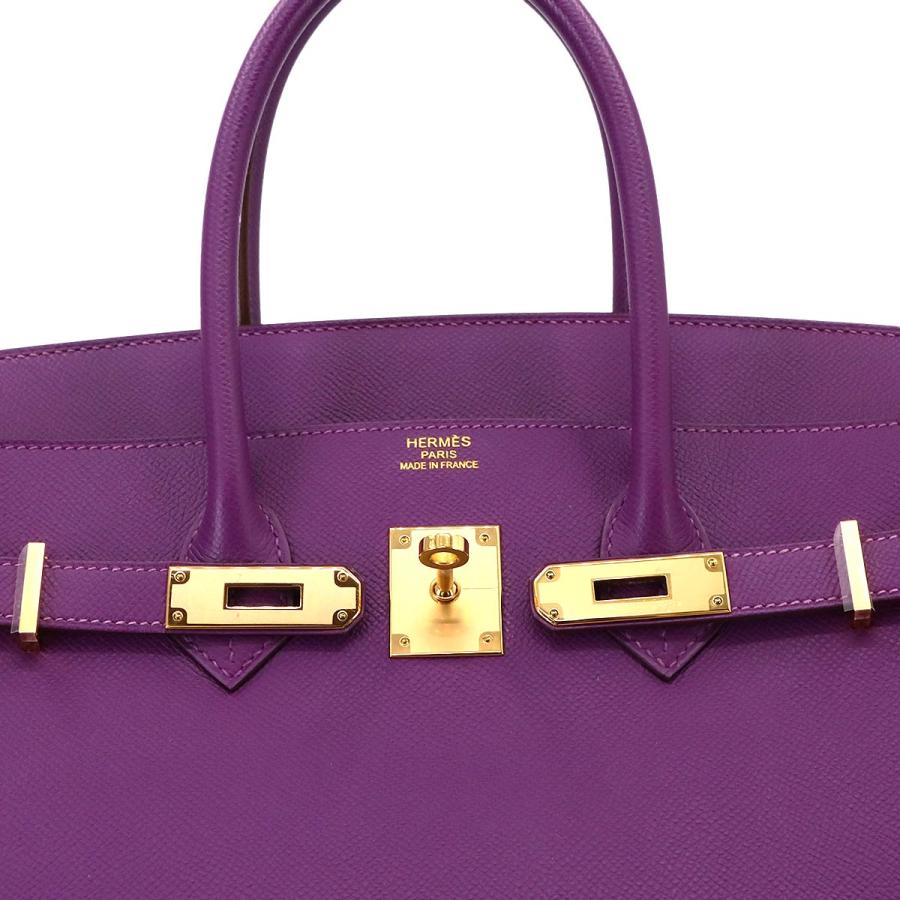 未使用 展示品 エルメス バッグ バーキン35 エプソン アネモネ ハンド バッグ □R刻印 レディース 90301429 【中古】ブランド HERMES（エルメス） 未使用 展示品 バーキン35 エプソン アネモネ