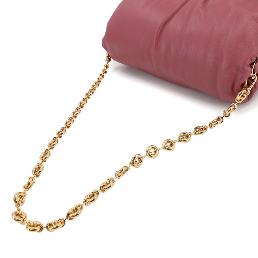未使用 展示品 ロエベ LOEWE パファー ゴヤ チェーン ショルダー バッグ レザー ピンク A40P41X01 ゴールド 金具 Puffer Goya Ba 90301537の画像