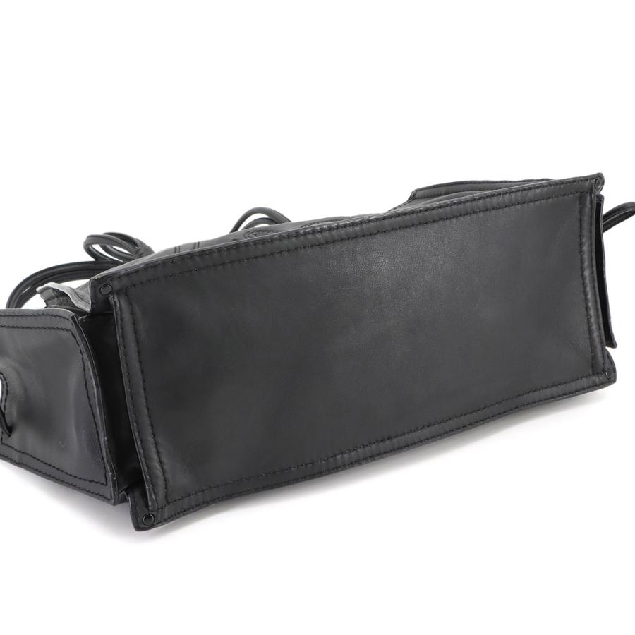 美品 ロエベ LOEWE ショッパー トート バッグ レザー ブラック