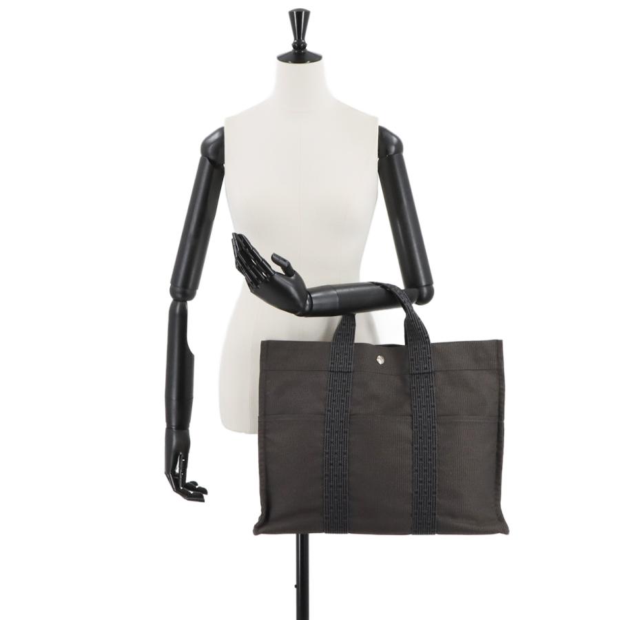 HERMES（エルメス） エールライン MM トート バッグ キャンバス グレー