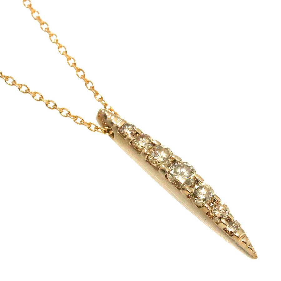 カシケイ KASHIKEY ネイキッド ブラウンダイヤ 0.50ct ネックレス 45cm