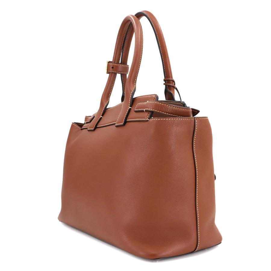CELINE（セリーヌ） 新品同様 コンティ トート バッグ レザー タン