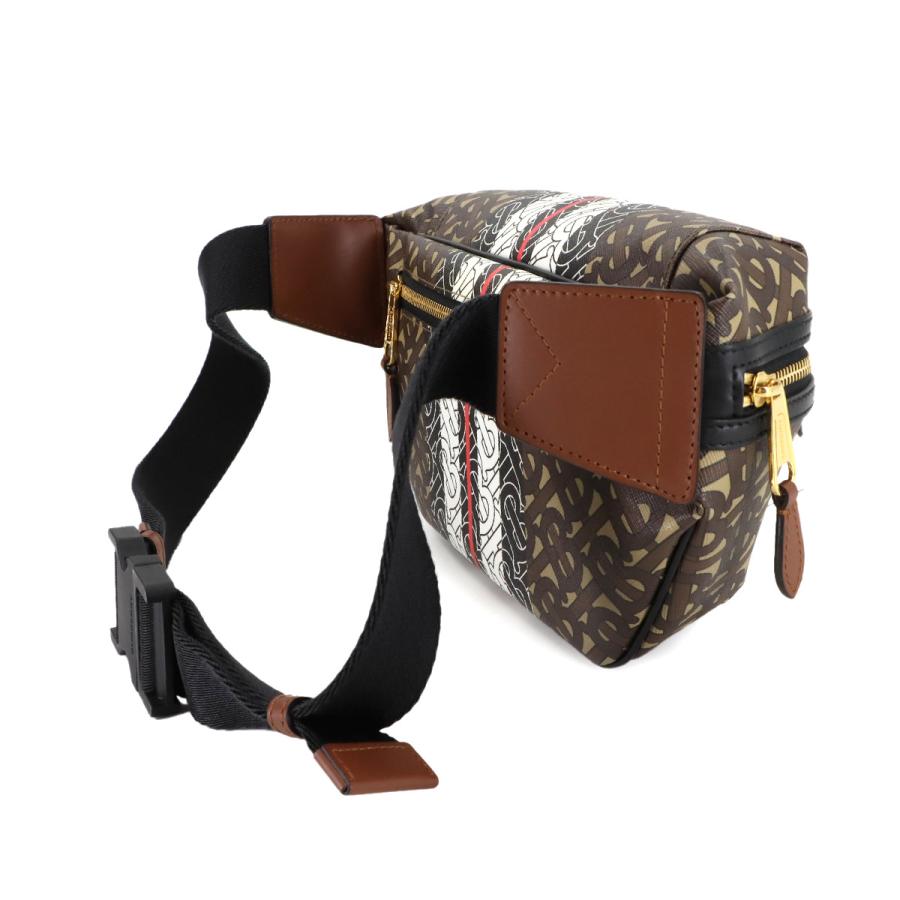 新品同様 バーバリー バッグ TBモノグラム ストライプ ボディ バッグ PVC レザー ブラウン レディース メンズ 90302136 【中古】ブランド BURBERRY（バーバリー） 新品同様 BURBERRY TBモノグラム ストライプ