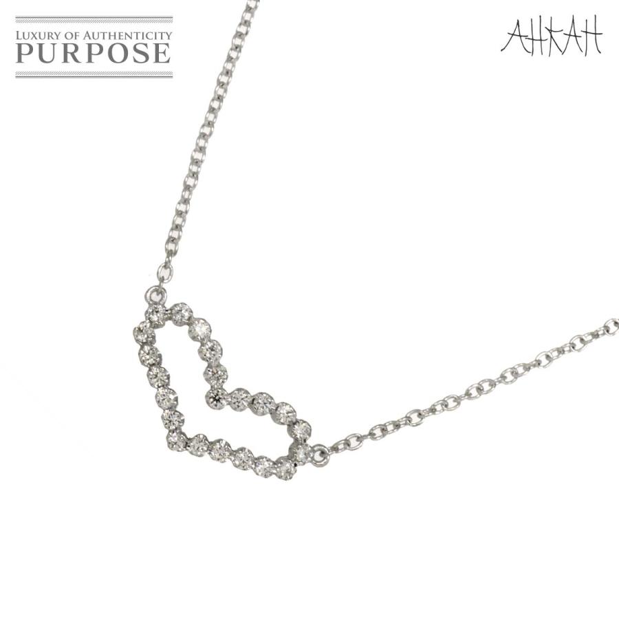 AHKAH（アーカー） ビリーブハート ダイヤ 0.13ct ネックレス