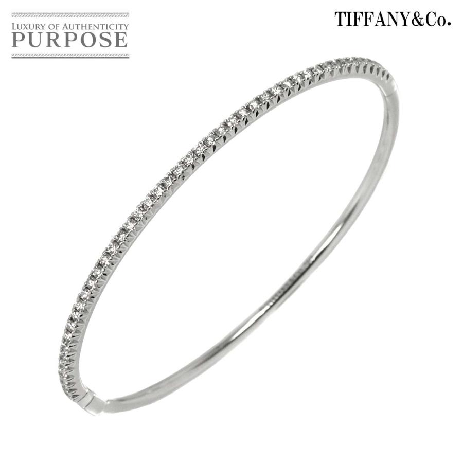 TIFFANY&Co.（ティファニー） メトロ ヒンジ ダイヤ バングル 16.5cm