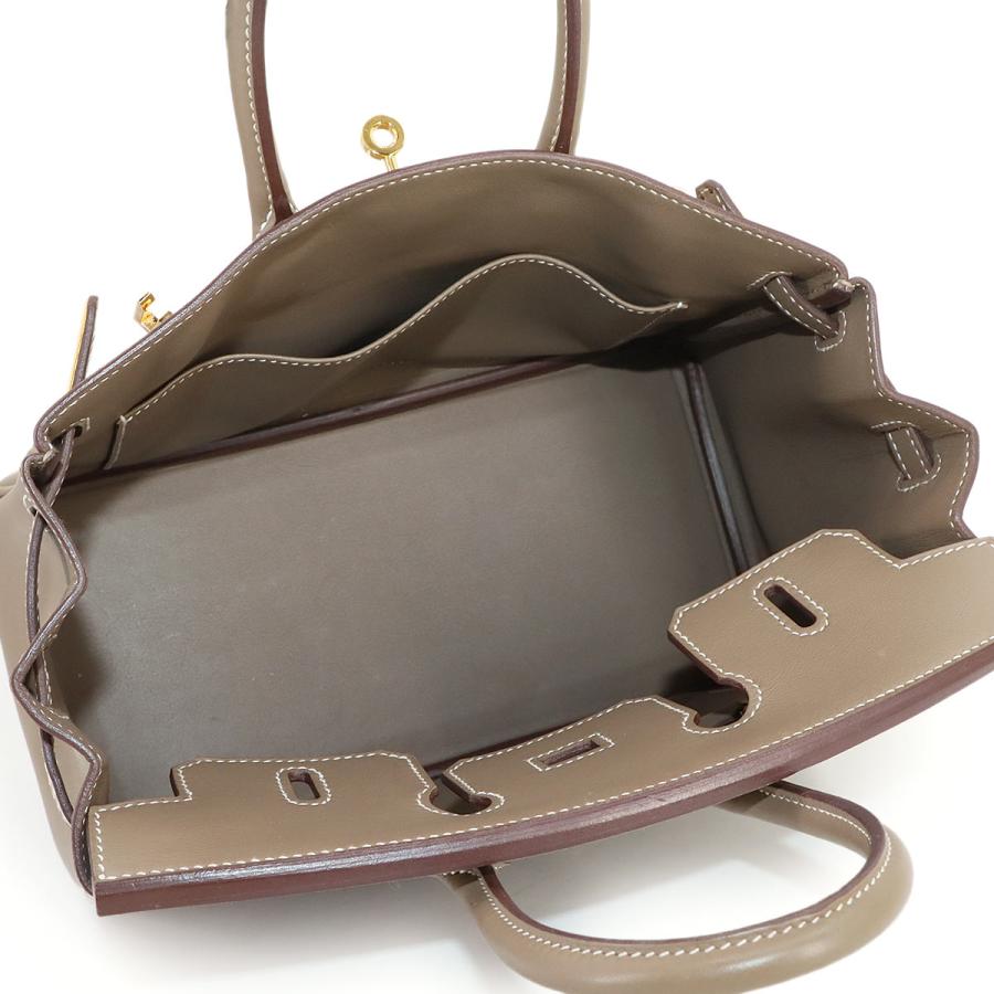 新品同様 エルメス バッグ バーキン25 スイフト エトゥープ ハンド バッグ U刻印 レディース 90303120 【中古】ブランド HERMES（エルメス） 新品同様 バーキン25 スイフト エトゥープ ハンド