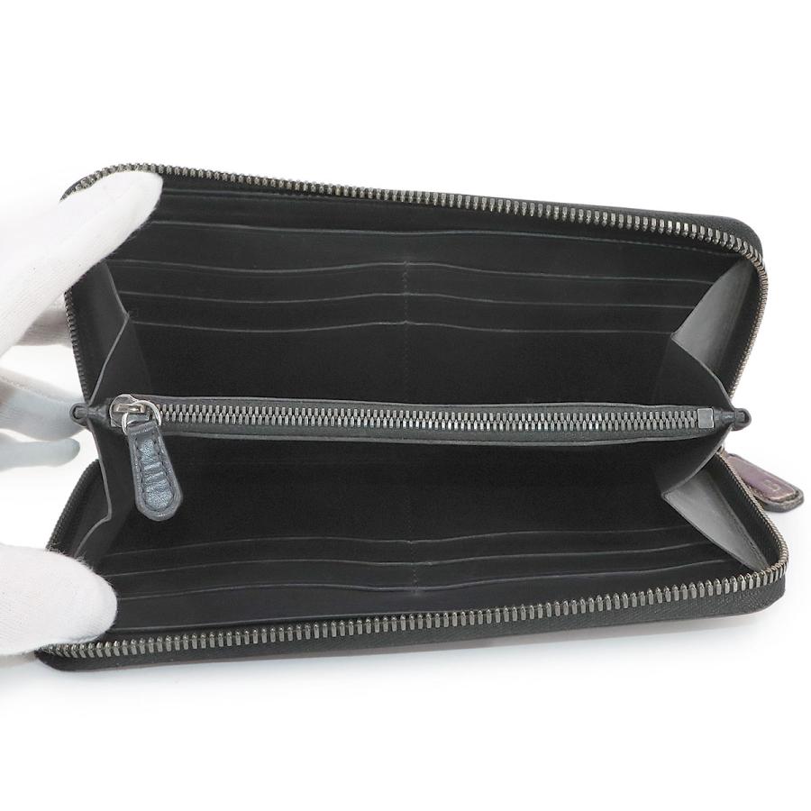 ベルルッティ 財布 カリグラフィ イタウバ ラウンドファスナー 長財布 ヴェネチアレザー パープル メンズ 90303209 【中古】ブランド Berluti（ベルルッティ） カリグラフィ イタウバ ラウンドファスナー