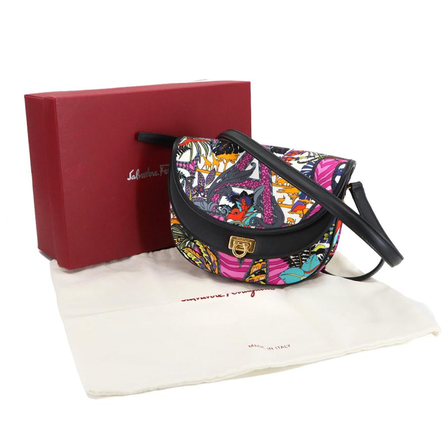 未使用 展示品 サルヴァトーレ フェラガモ Salvatore Ferragamo ショルダー バッグ ナイロン レザー マルチカラー 21H986 90303230 未使用 展示品 サルヴァトーレ フェラガモ Salvatore Ferragamo