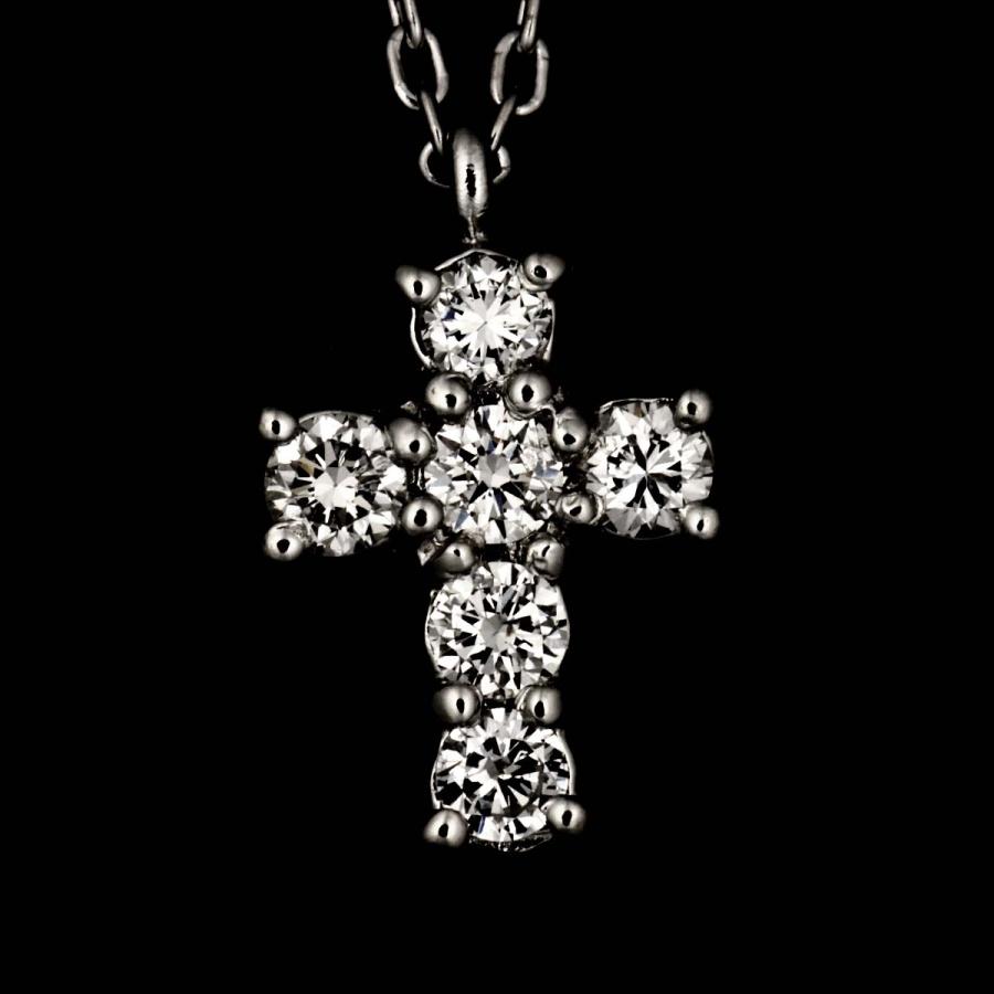 VENDOME（ヴァンドーム） クロス ダイヤ 0.18ct ネックレス 40cm