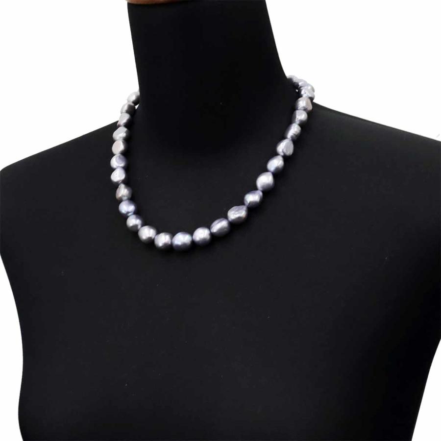 TASAKI（タサキ） バロック真珠 ネックレス 44cm SV シルバー 925 田崎