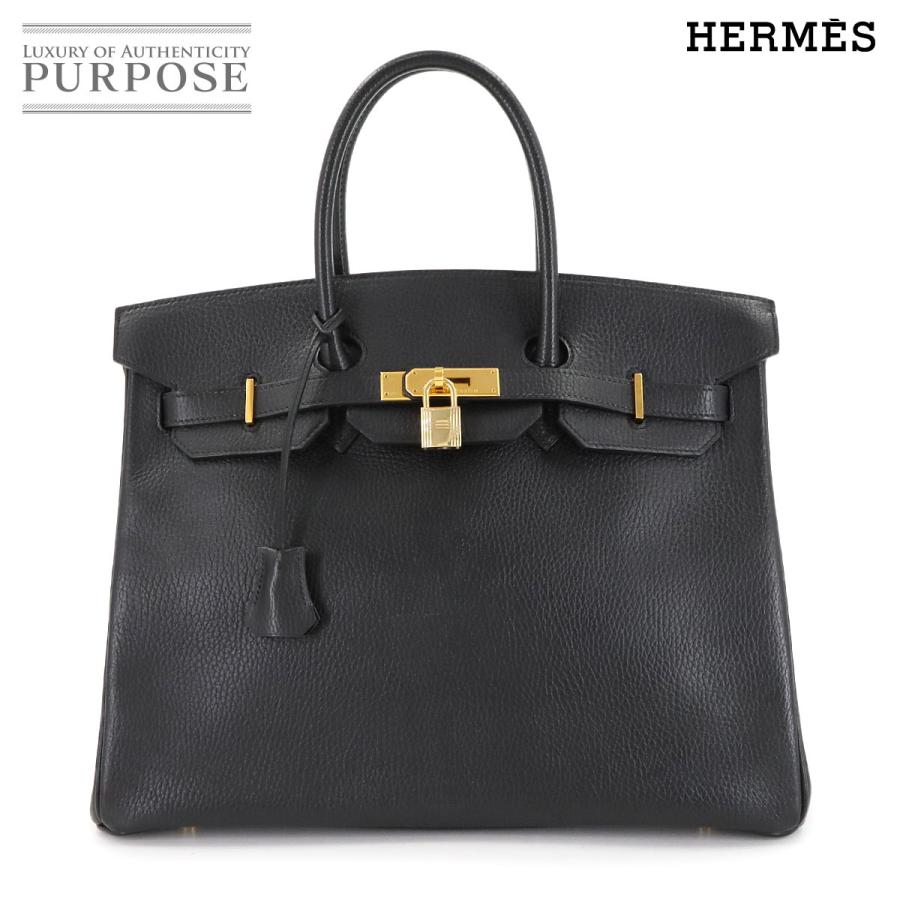 新品同様 エルメス バッグ バーキン35 アルデンヌ ブラック ハンド バッグ 〇Z刻印 1996年製 レディース 90303719 【中古】ブランド HERMES（エルメス） 新品同様 バーキン35 アルデンヌ ブラック ハンド