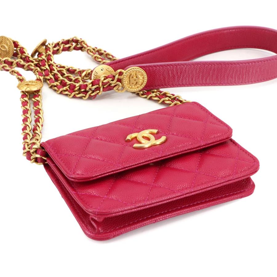 CHANEL（シャネル） マトラッセ チェーン ウォレット コインケース