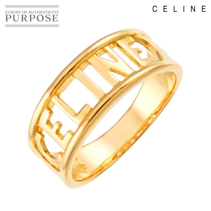 CELINE（セリーヌ） ロゴ 12.5号 リング K18 YG イエロー