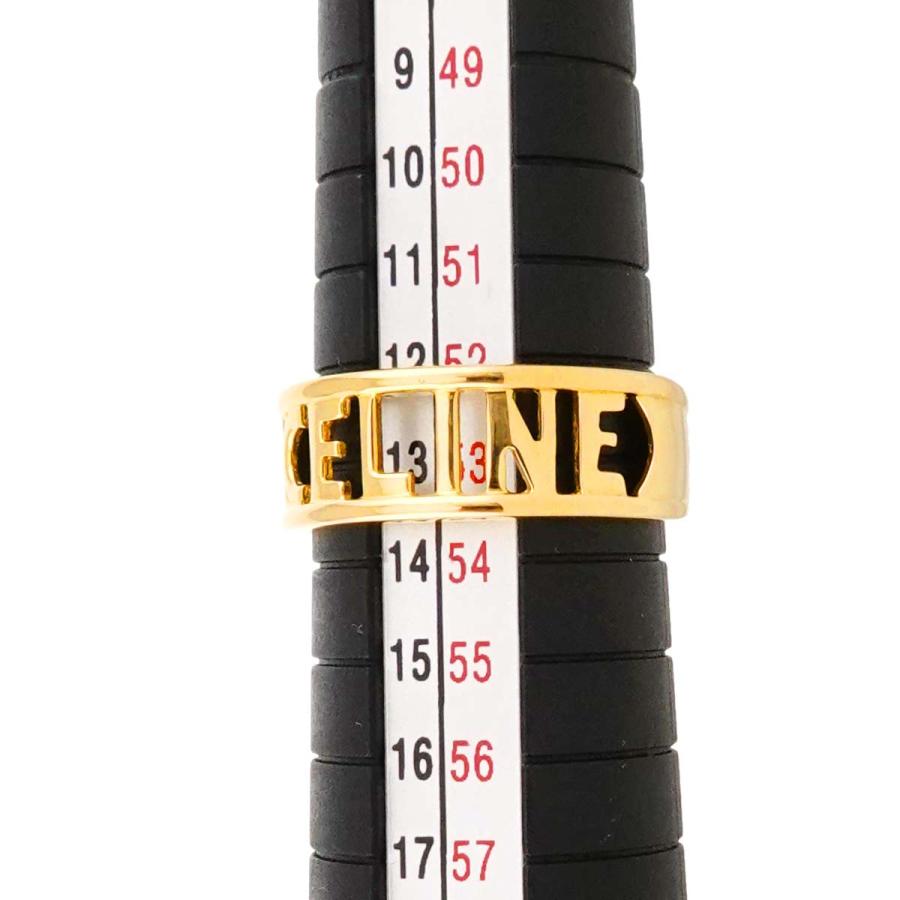 CELINE（セリーヌ） ロゴ 12.5号 リング K18 YG イエローゴールド 750
