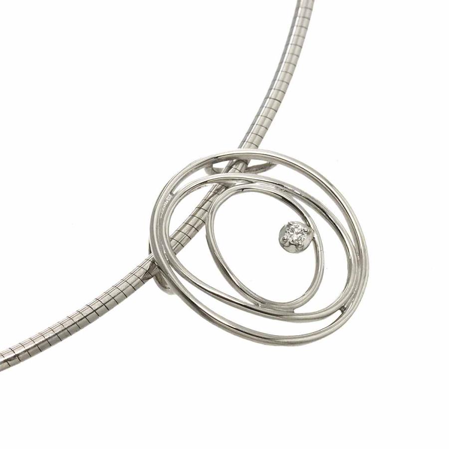 TASAKI（タサキ） ダイヤ 0.01ct ネックレス 42cm K18 WG ホワイト