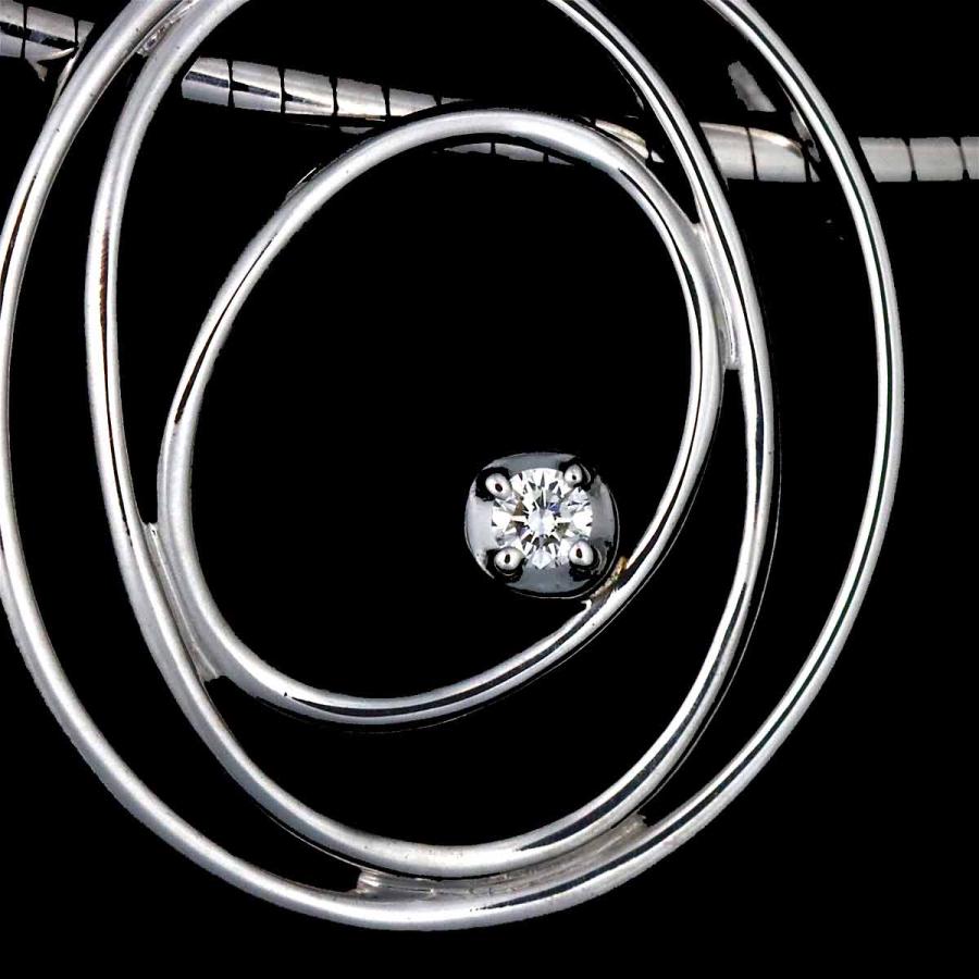 TASAKI（タサキ） ダイヤ 0.01ct ネックレス 42cm K18 WG ホワイト