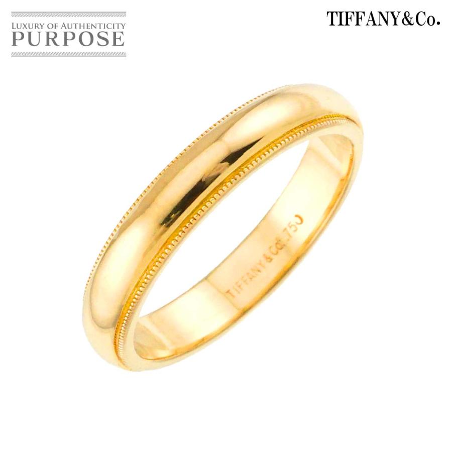 TIFFANY&Co.（ティファニー） ミルグレイン バンド 17.5号 リング K18