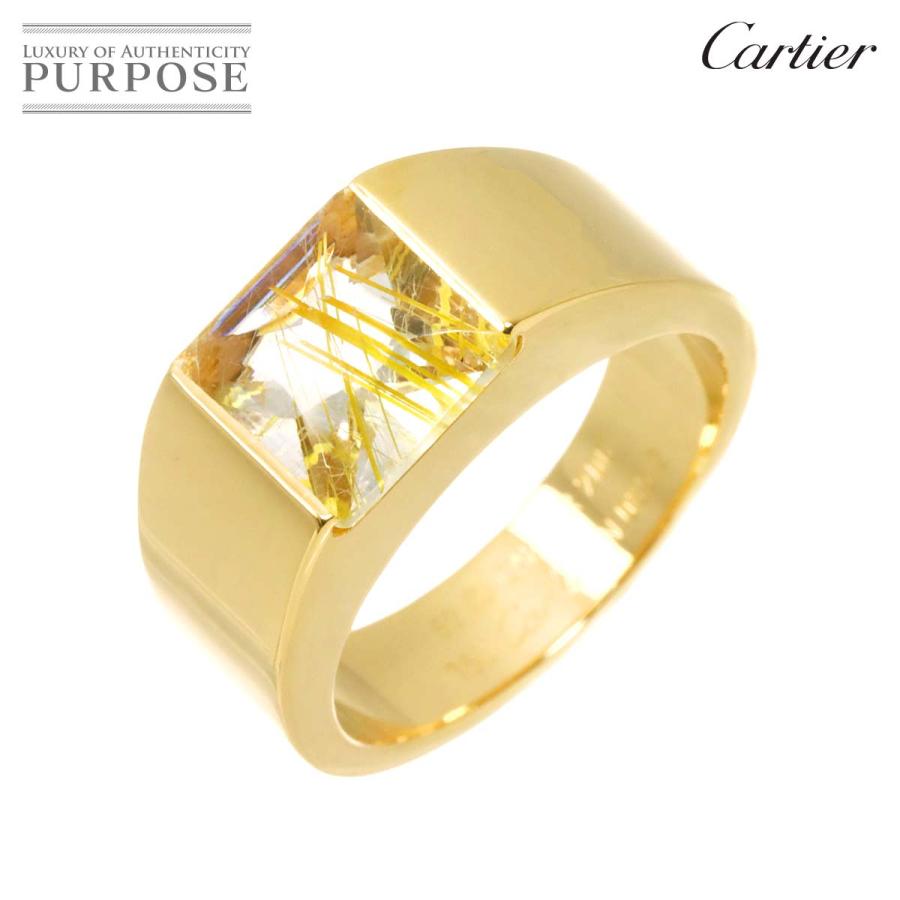 Cartier（カルティエ） タンク #52 リング ルチルクォーツ K18 YG