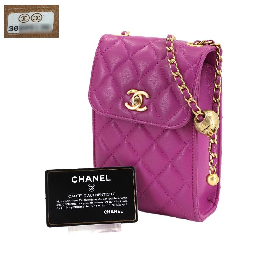 CHANEL（シャネル） 新品同様 マトラッセ フォン チェーン ショルダー