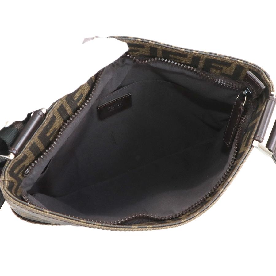 新品同様 フェンディ バッグ ズッカ ショルダー バッグ PVC レザー ブラウン 7VA247 レディース 90304858 【中古】ブランド FENDI（フェンディ） 新品同様 ズッカ ショルダー バッグ PVC レザー